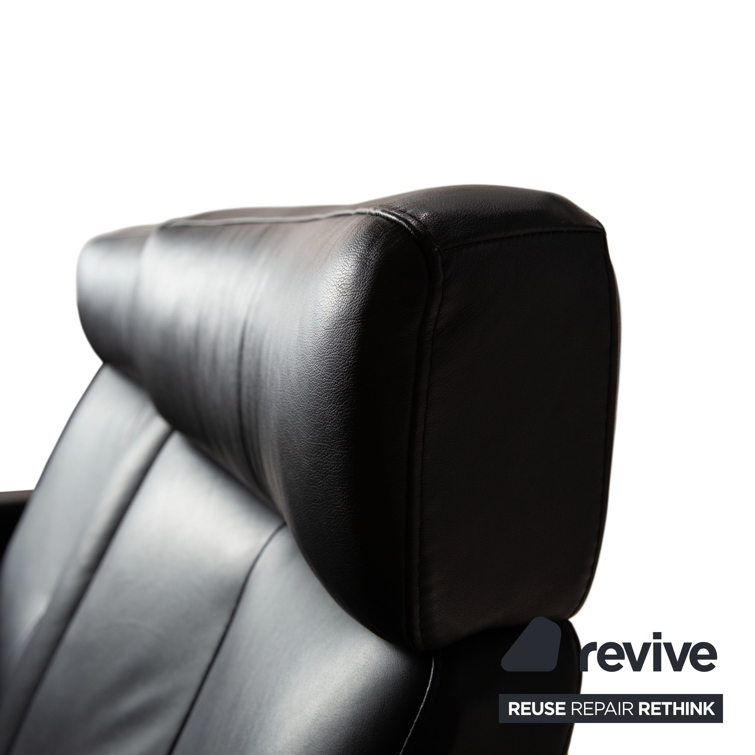 Stressless Arion Leder Zweisitzer Schwarz manuelle Funktion Sofa Couch
