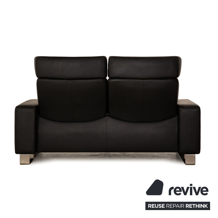 Stressless Arion Leder Zweisitzer Schwarz Sofa Couch manuelle Funktion