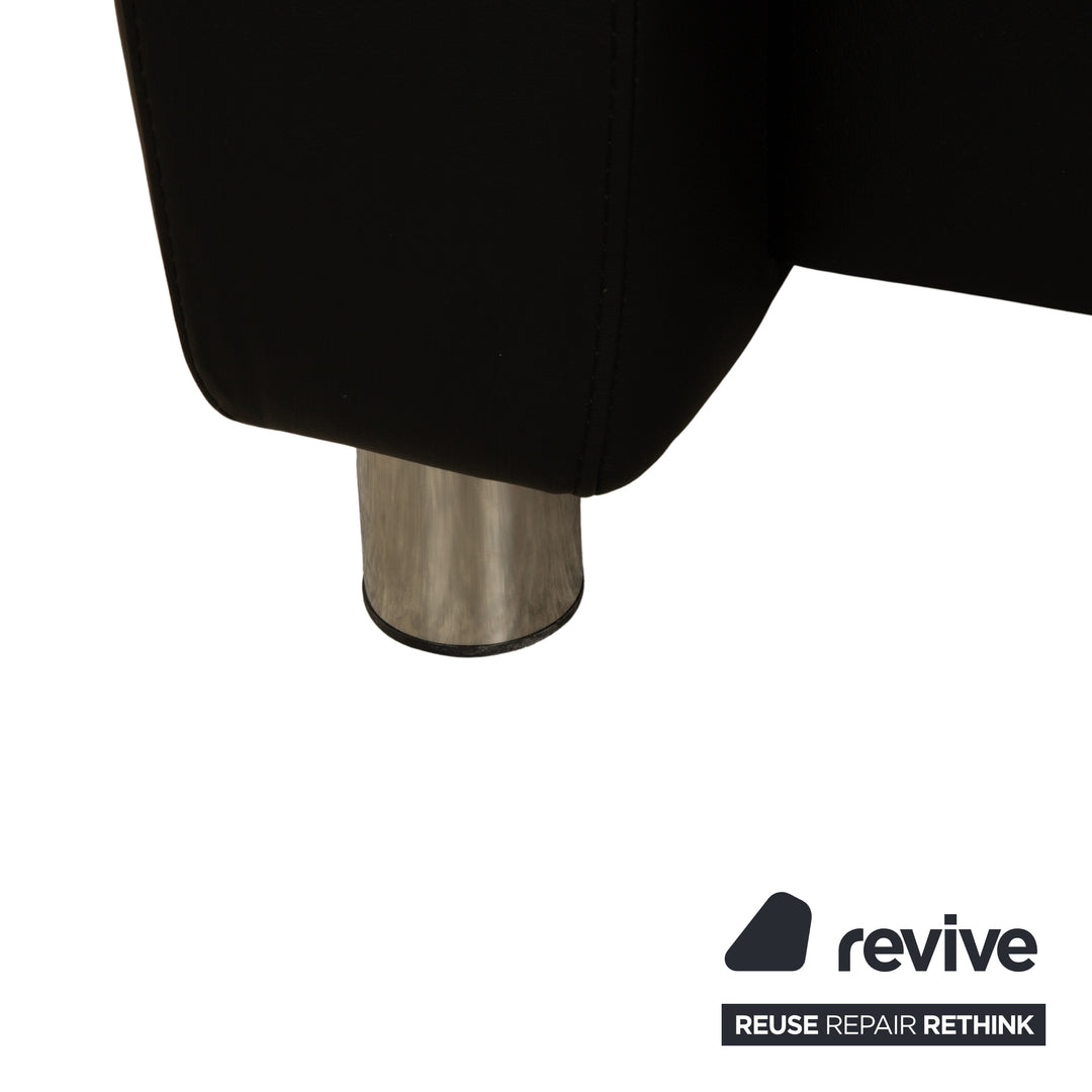 Ensemble Stressless Arion en cuir deux places et fauteuil noir à fonction manuelle