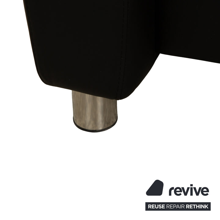 Stressless Arion Set Leder Zweisitzer und Sessel Schwarz manuelle Funktion Sofa Couch