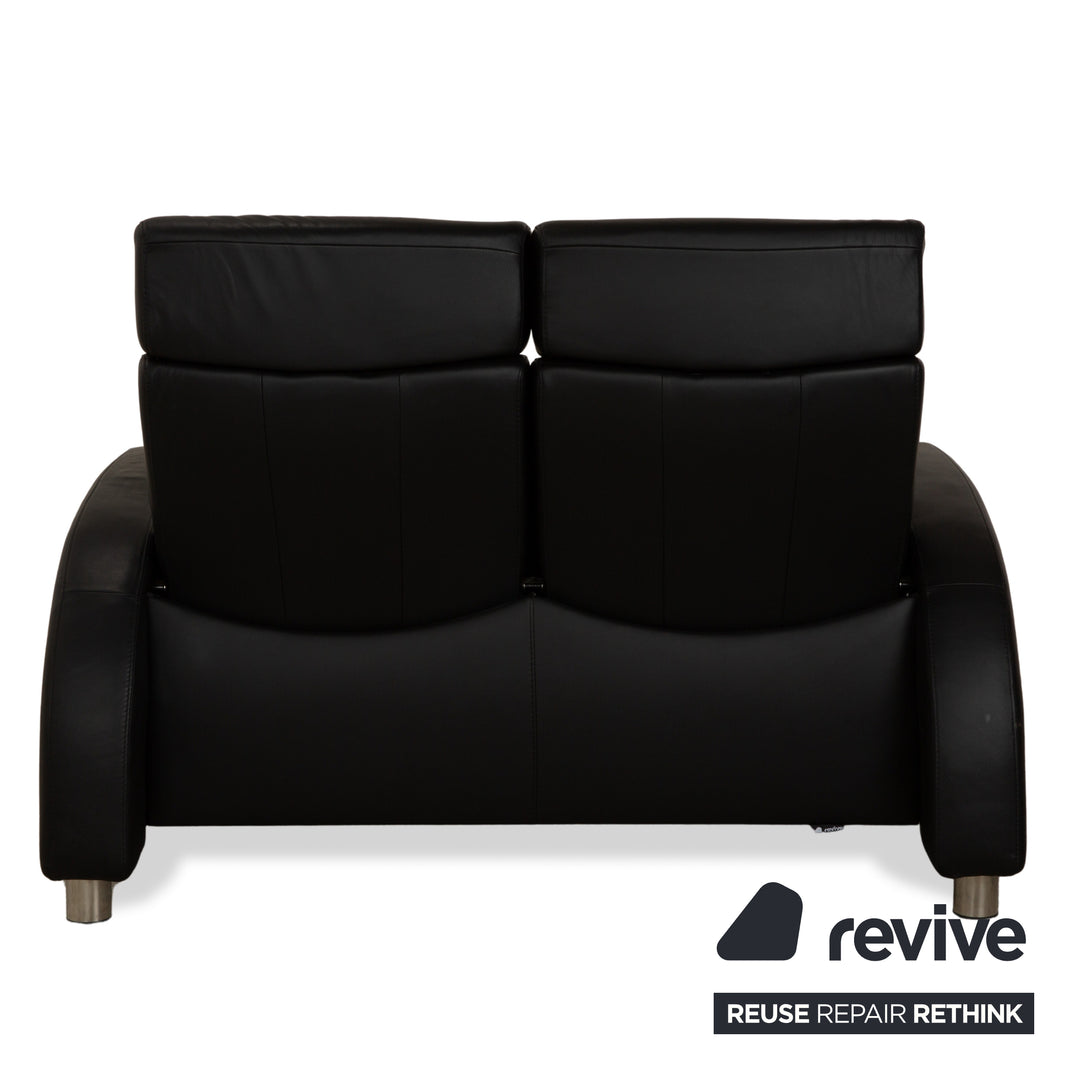 Stressless Arion Set Leder Zweisitzer und Sessel Schwarz manuelle Funktion Sofa Couch