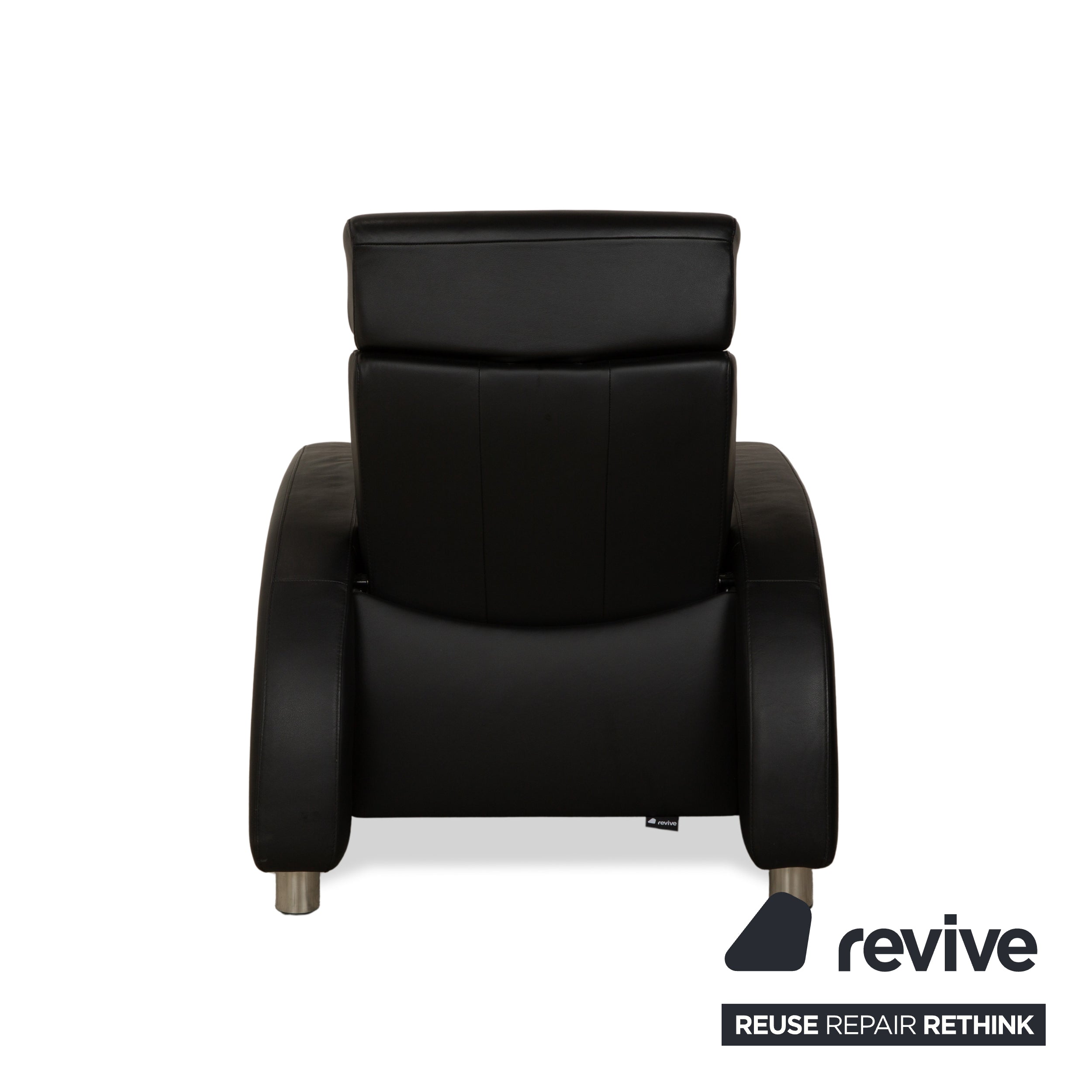 Stressless Arion Set Leder Zweisitzer und Sessel Schwarz manuelle Funktion Sofa Couch