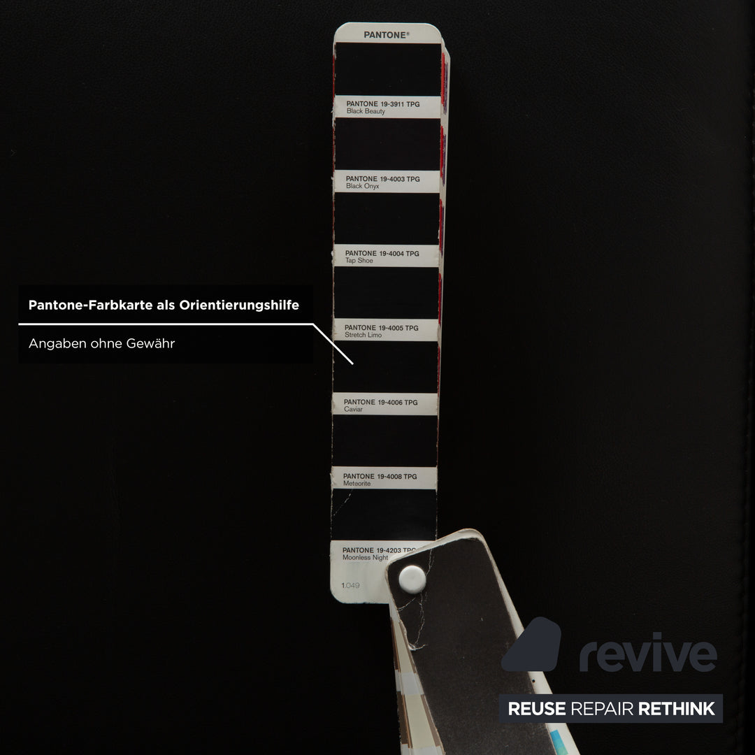 Stressless Arion Set Leder Zweisitzer und Sessel Schwarz manuelle Funktion Sofa Couch