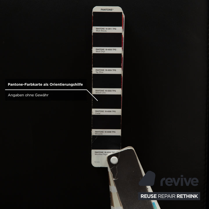 Stressless Arion Set Leder Zweisitzer und Sessel Schwarz manuelle Funktion Sofa Couch