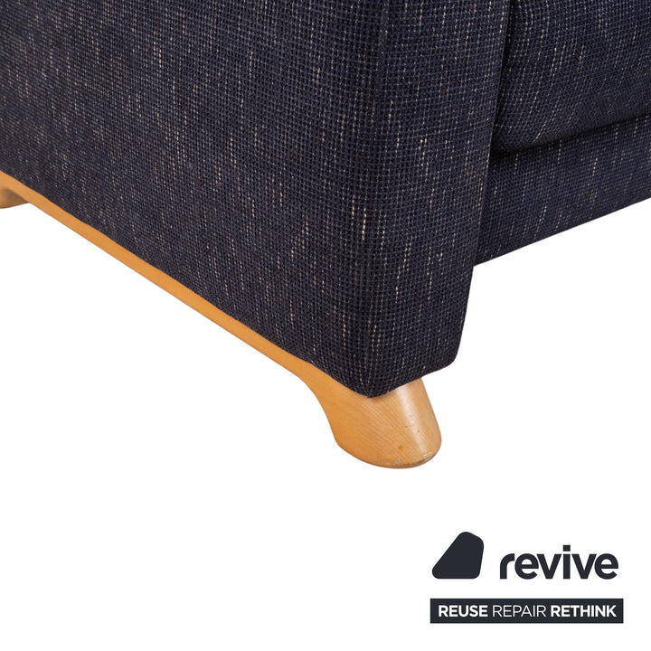 Stressless Arion Stoff Sofa Dunkelblau Zweisitzer Funktion Heimkinosofa manuelle Funktion
