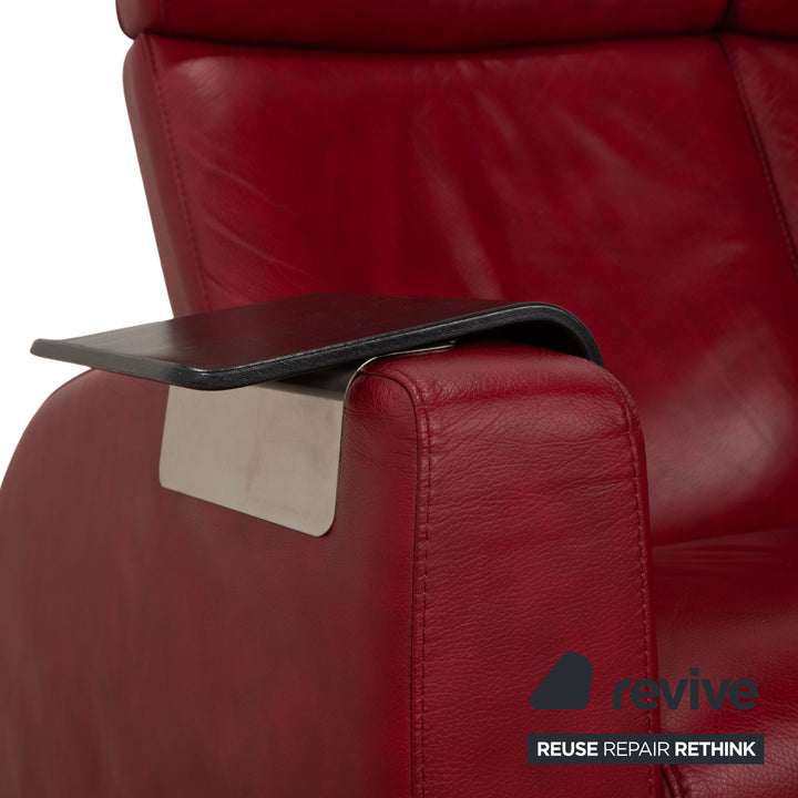 Stressless Arion four-seater sofa, red, manual function