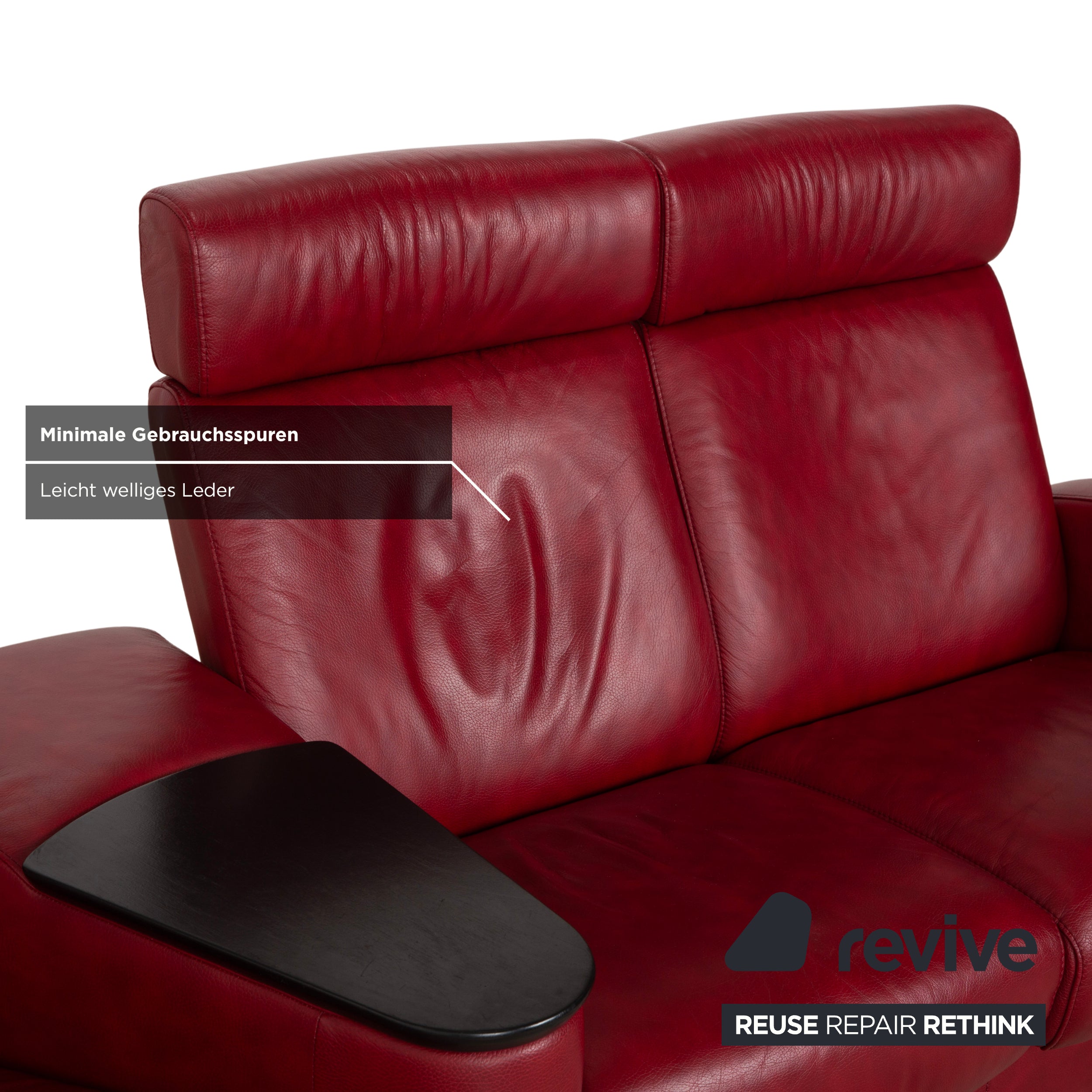Canapé quatre places Stressless Arion, rouge, fonction manuelle