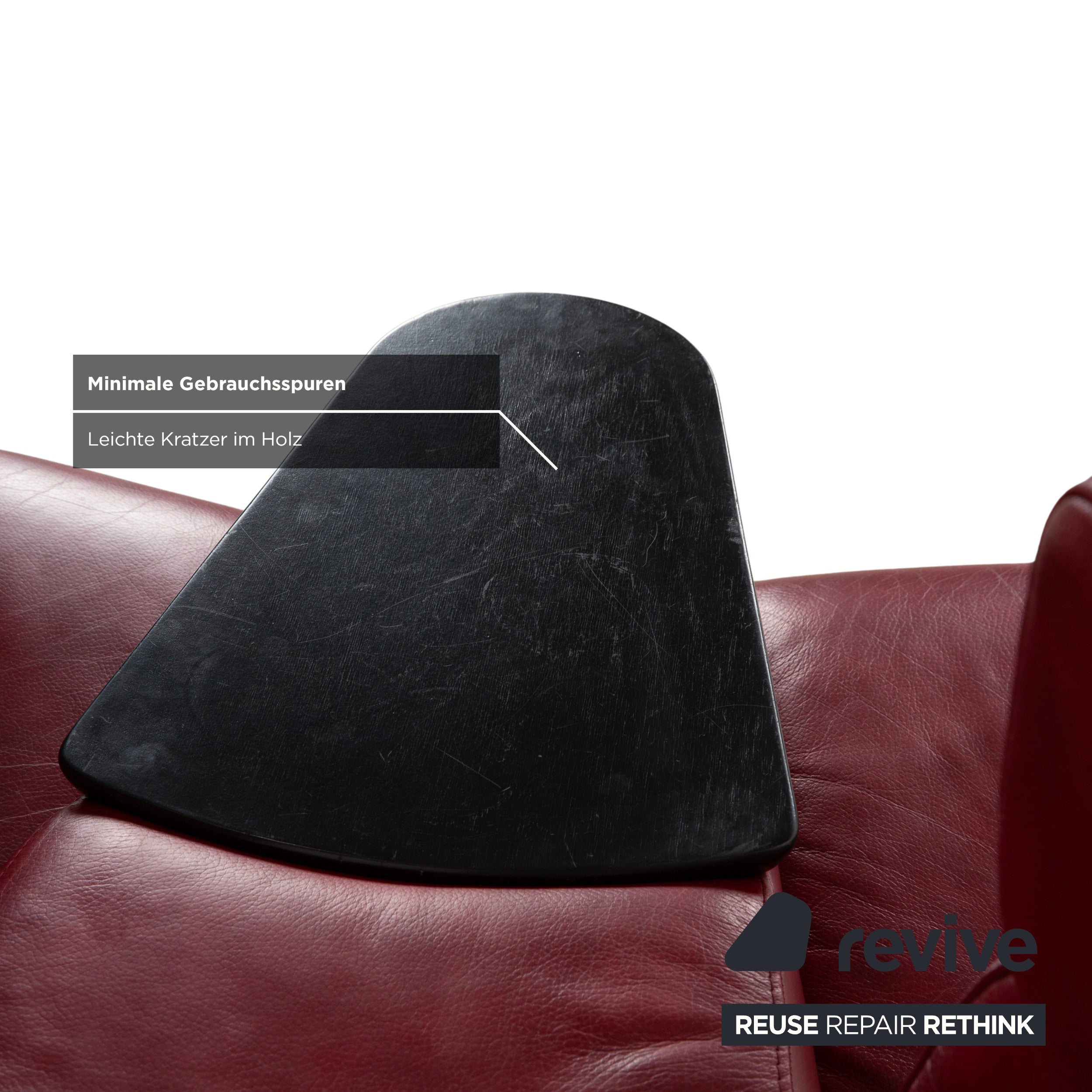 Canapé quatre places Stressless Arion, rouge, fonction manuelle