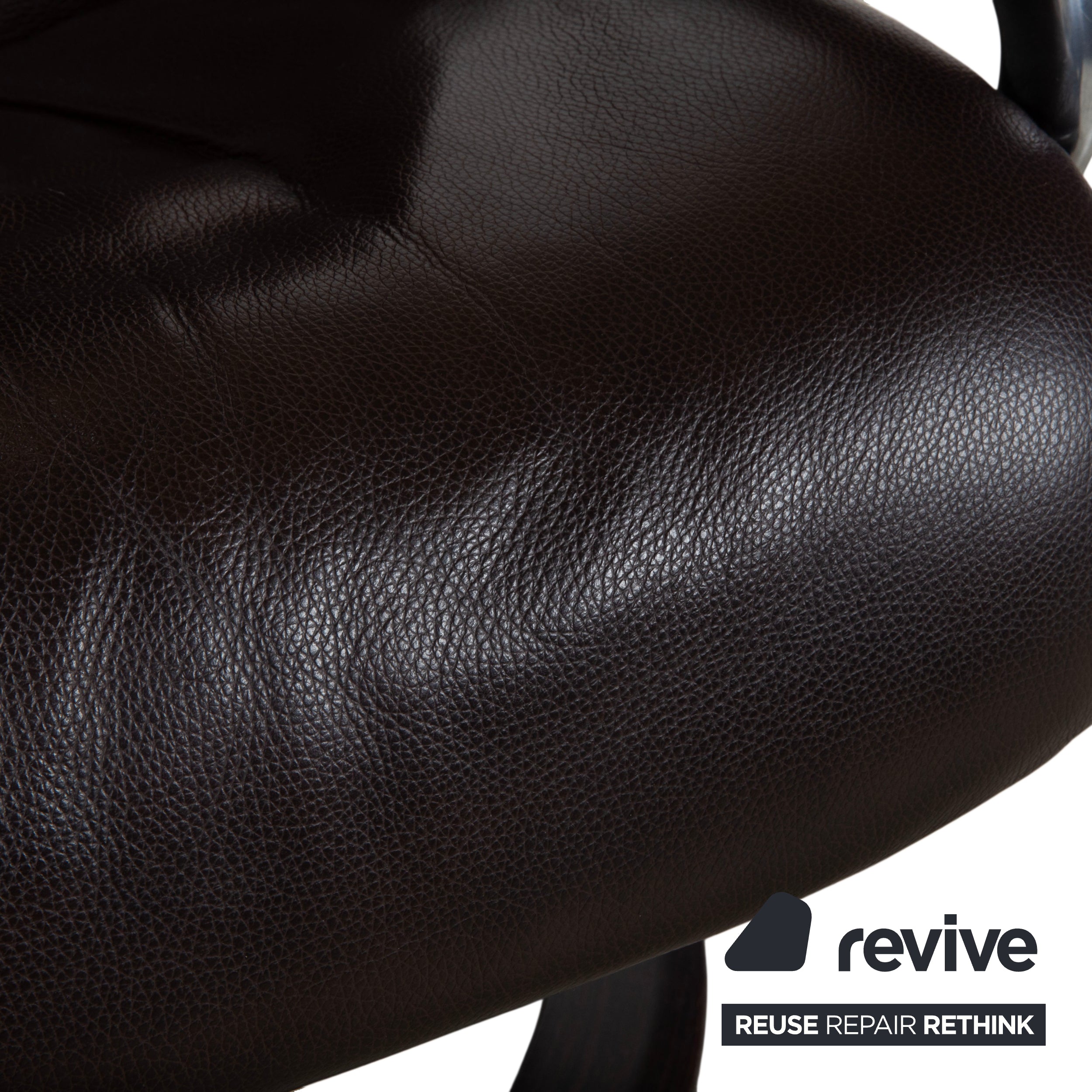 Stressless Aura Leather Recliner Mokka Brown manual function relaxation function incl. footstool