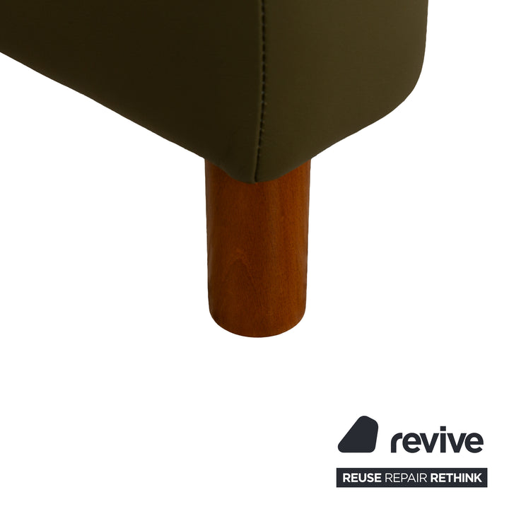 Stressless Aurora Leder Zweisitzer Dunkelgrün manuelle Funktion Sofa Couch