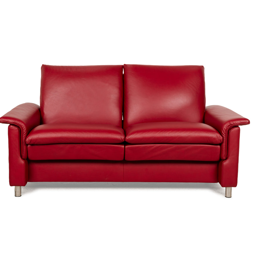 Stressless Aurora Leder Zweisitzer Rot manuelle Funktion Sofa Couch