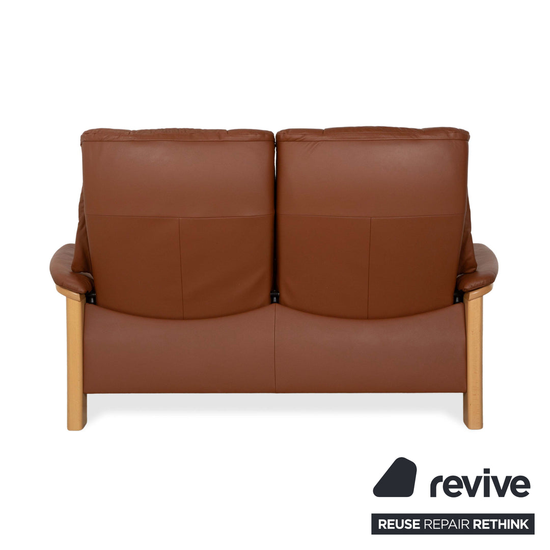 Stressless Buckingham Leather Two-Seater Brown Manual Function