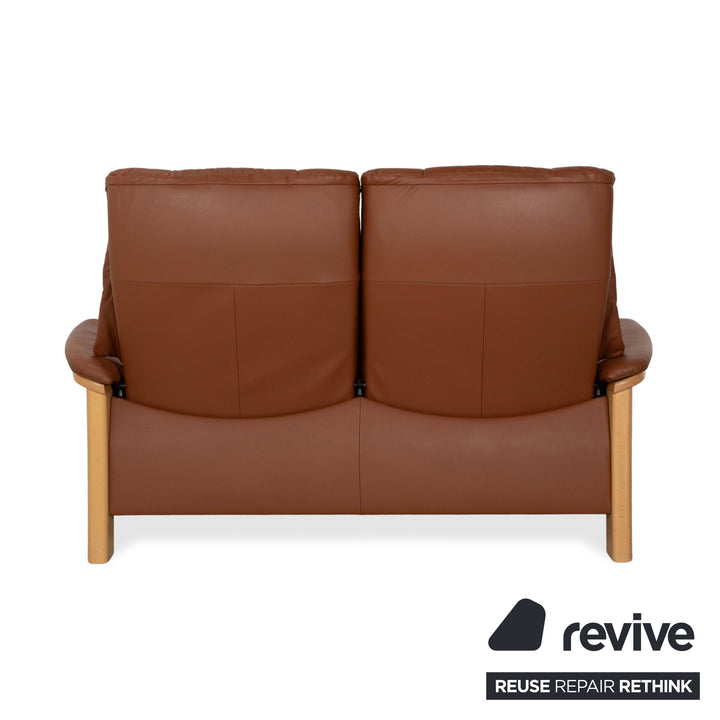 Stressless Buckingham Leather Two-Seater Brown Manual Function