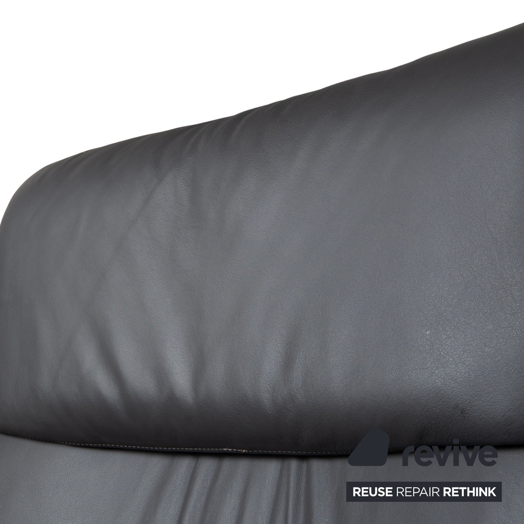 Stressless Como Leder Zweisitzer Anthrazit Sofa Couch
