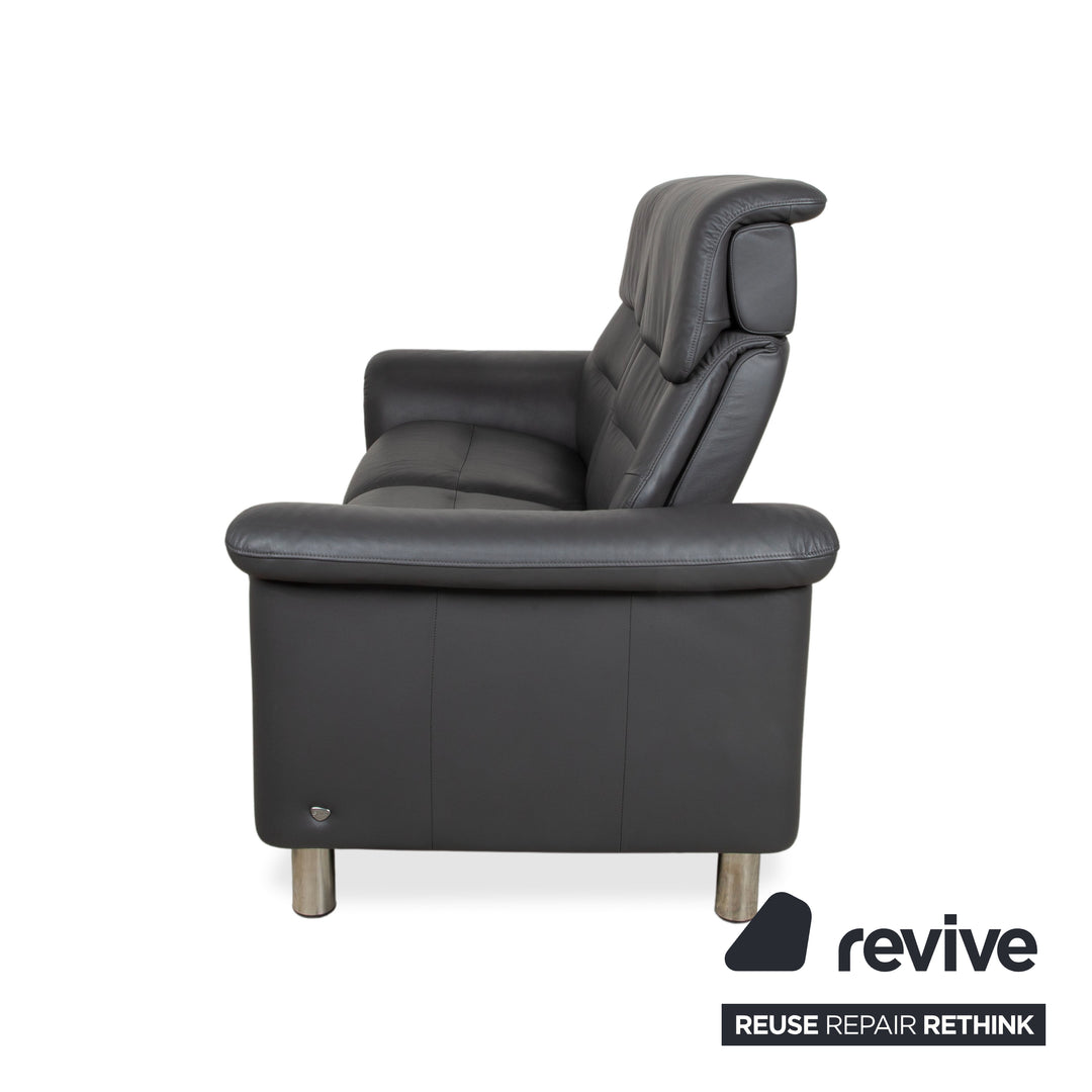 Stressless Como Leder Zweisitzer Anthrazit Sofa Couch