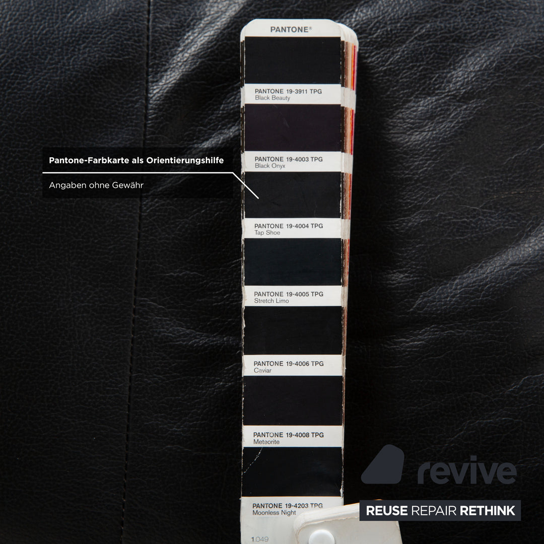 Stressless Consul Leder Hocker Schwarz