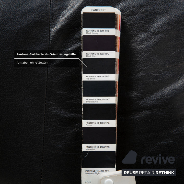 Stressless Consul Leder Hocker Schwarz