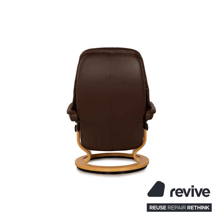 Stressless Consul Leder Sessel Braun Dunkelbraun manuelle Funktion Relaxfunktion