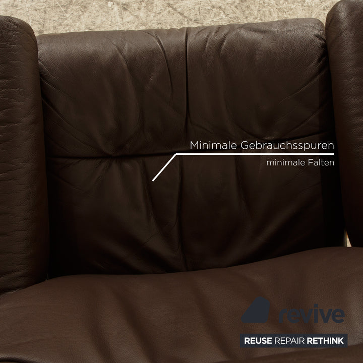Stressless Consul Leder Sessel Braun Dunkelbraun manuelle Funktion Relaxfunktion