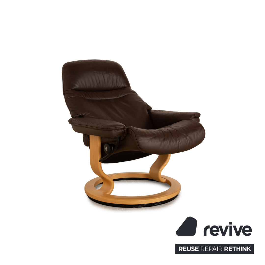 Stressless Consul Leder Sessel Braun Dunkelbraun manuelle Funktion Relaxfunktion