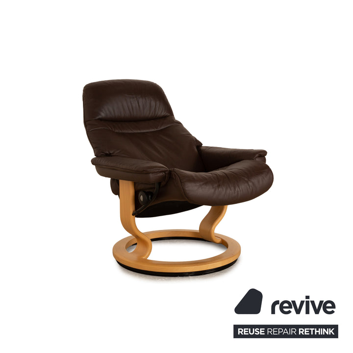 Stressless Consul Leder Sessel Braun Dunkelbraun manuelle Funktion Relaxfunktion