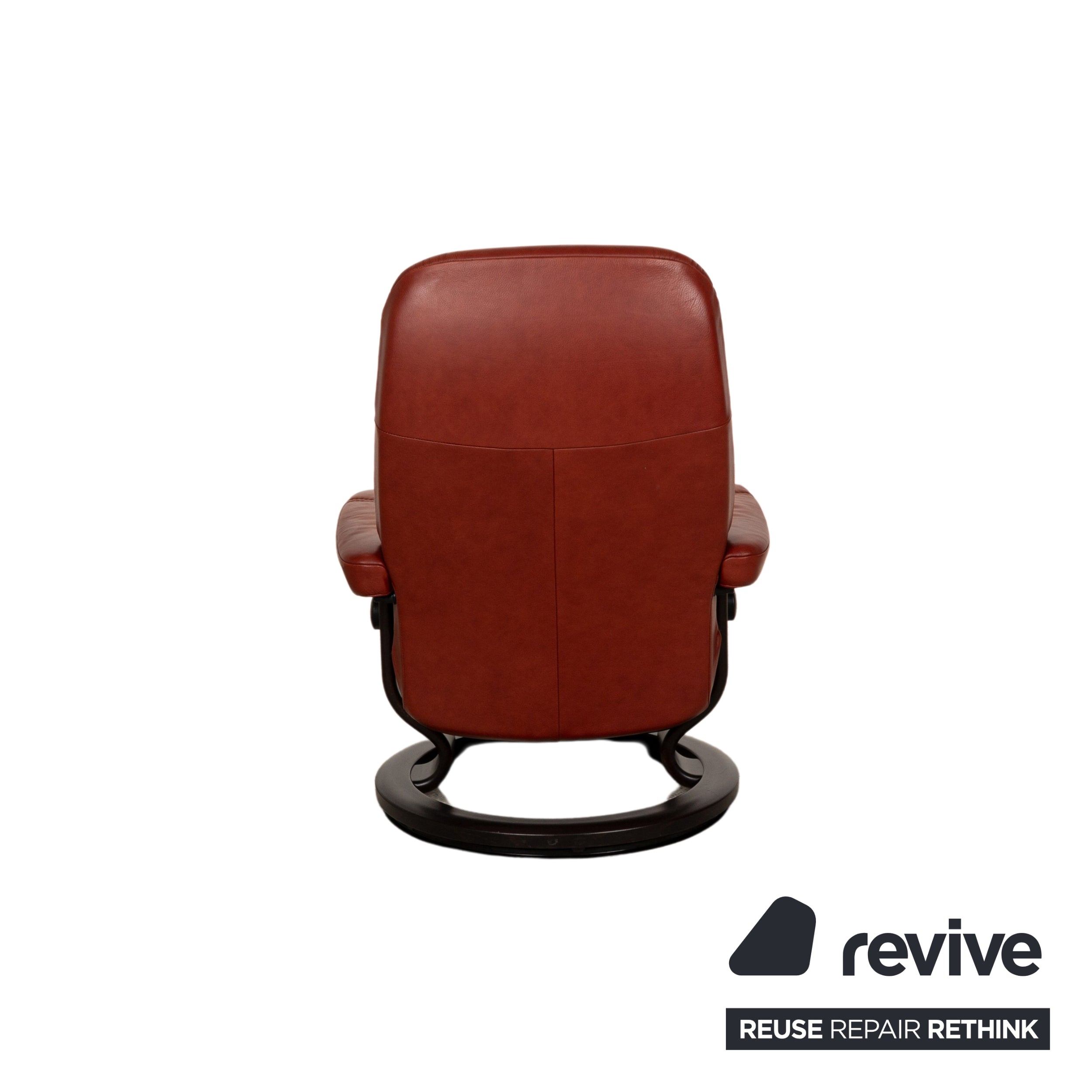 Fauteuil en cuir Consul sans stress marron rouge marron fonction relaxation