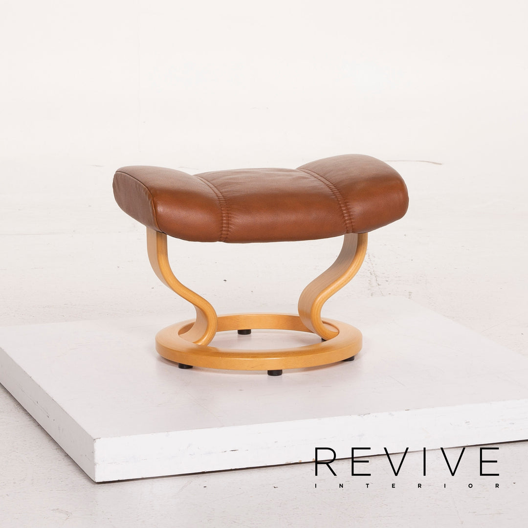 Stressless Consul Leder Sessel Cognac inkl. Hocker Relaxfunktion #15279