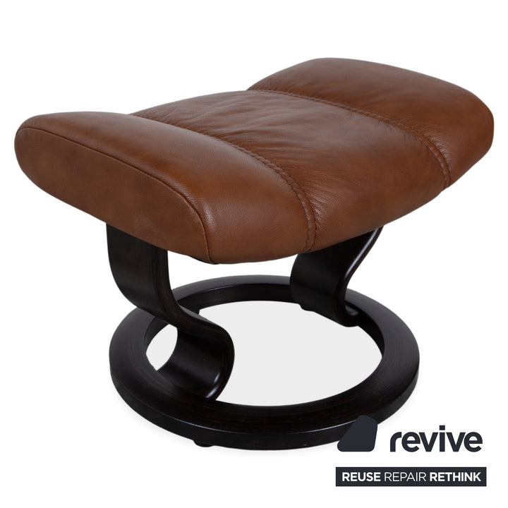 Stressless Consul Leder Sessel Cognac inkl. Hocker Relaxfunktion