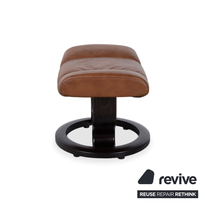 Stressless Consul Leder Sessel Cognac inkl. Hocker Relaxfunktion