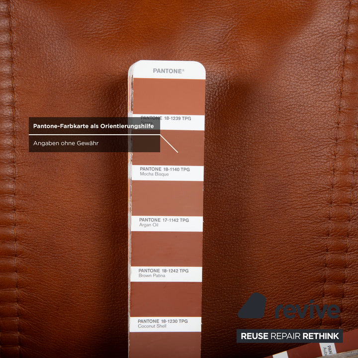 Stressless Consul Leder Sessel Braun Cognac inkl. Hocker