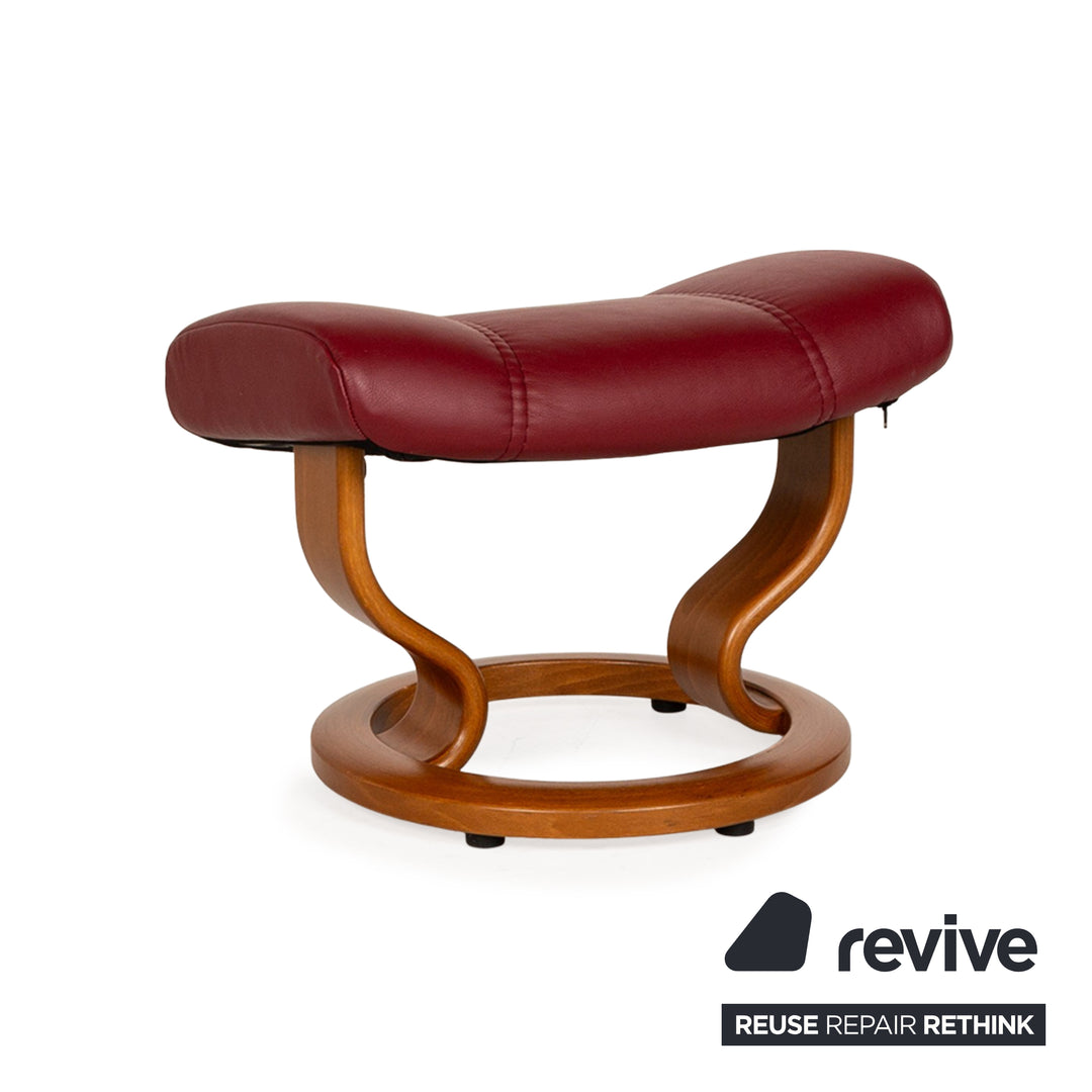 Stressless Consul Leder Sessel Rot inkl. Hocker