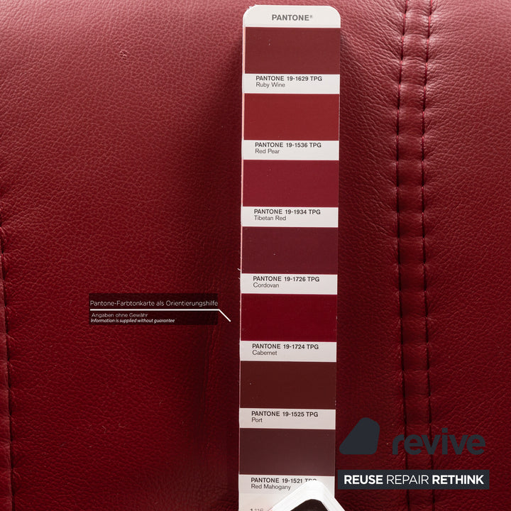 Stressless Consul Leder Sessel Rot inkl. Hocker