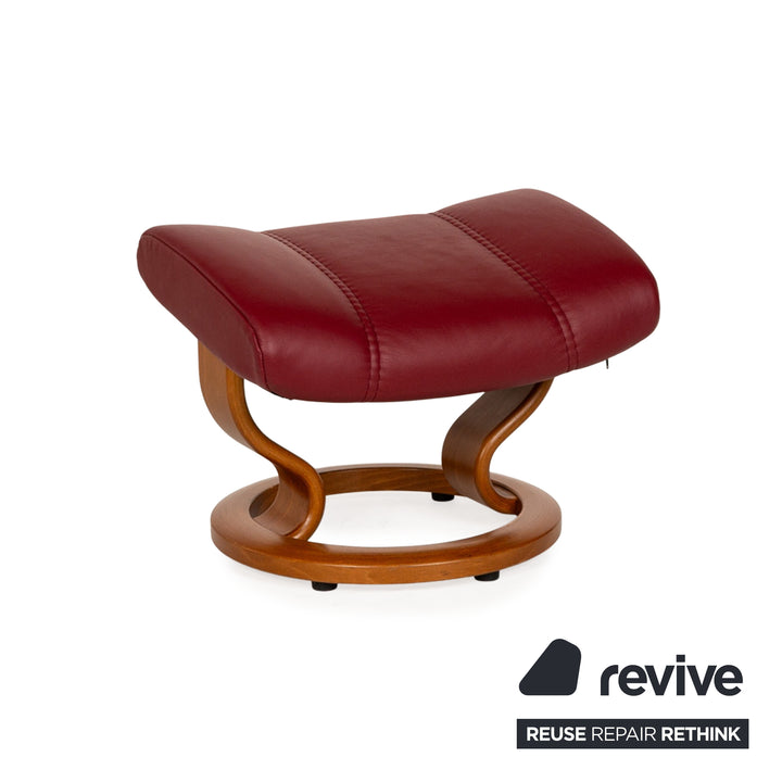 Stressless Consul Leder Sessel Rot inkl. Hocker