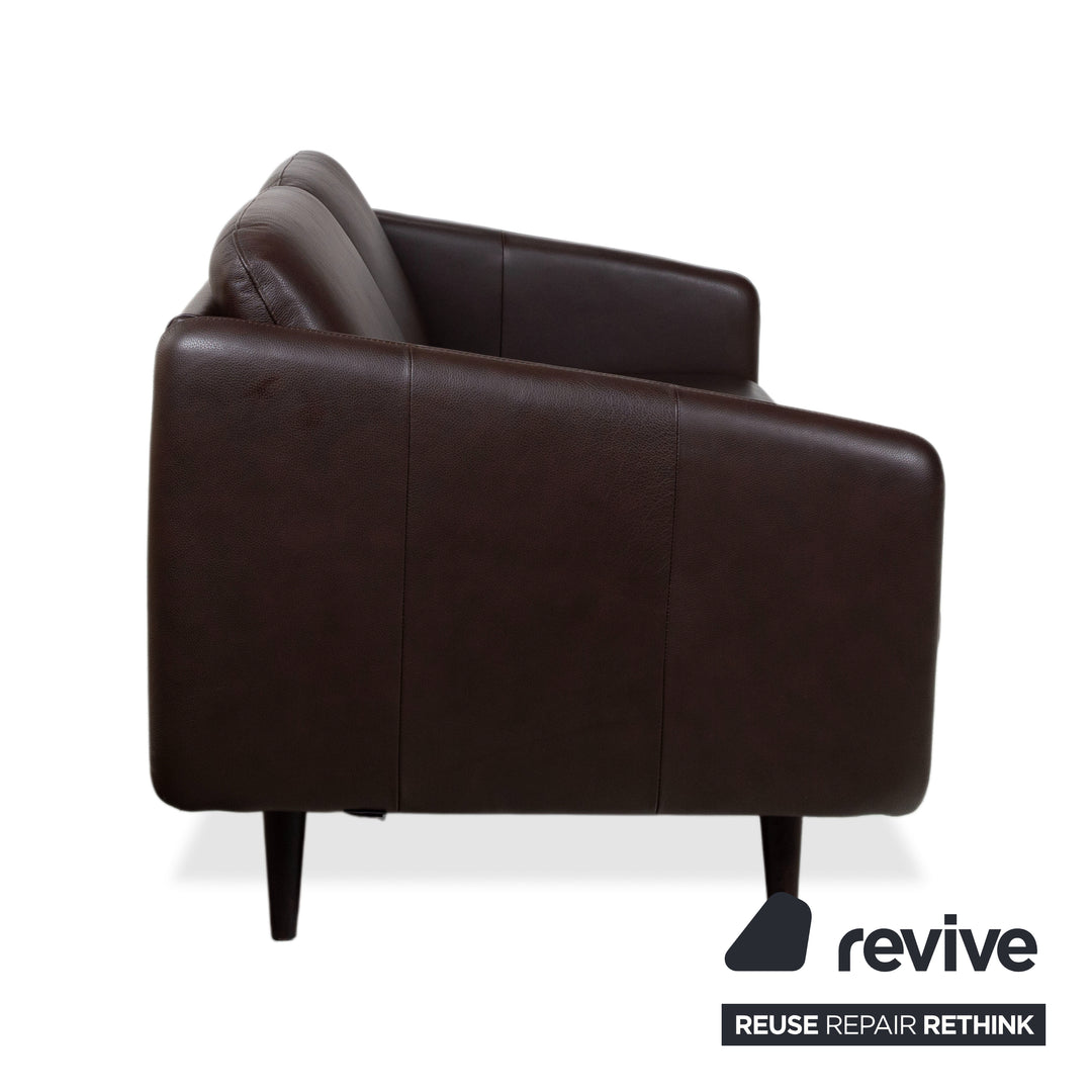 Stressless Copenhagen Leder Zweisitzer Braun Sofa Couch