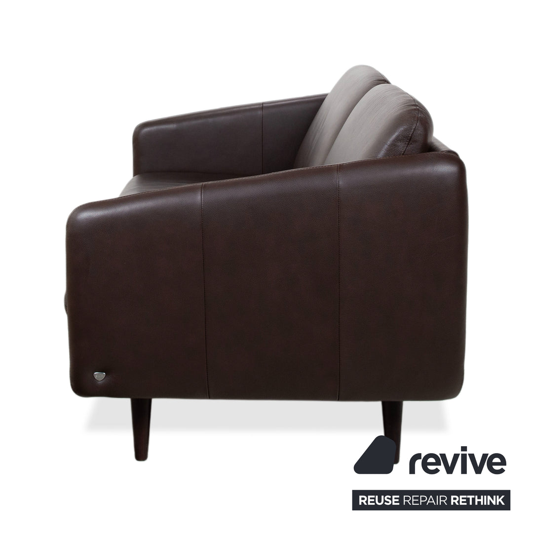 Stressless Copenhagen Leder Zweisitzer Braun Sofa Couch