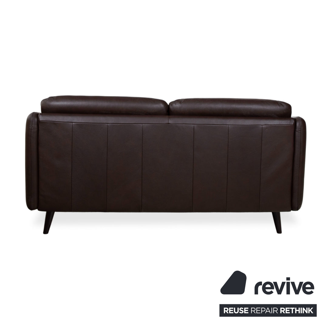 Stressless Copenhagen Leder Zweisitzer Braun Sofa Couch