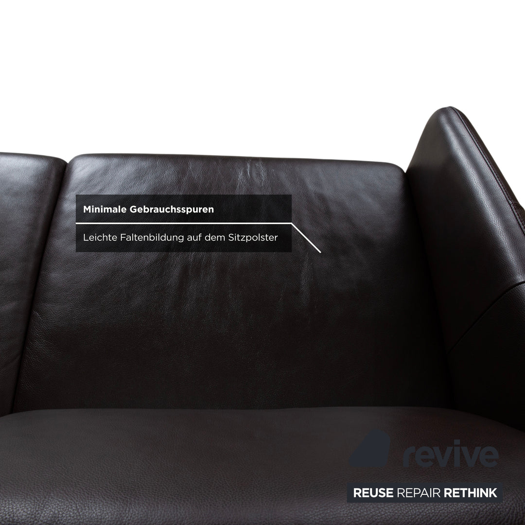 Stressless Copenhagen Leder Zweisitzer Braun Sofa Couch