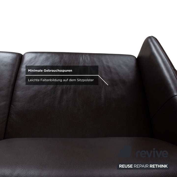 Stressless Copenhagen Leder Zweisitzer Braun Sofa Couch