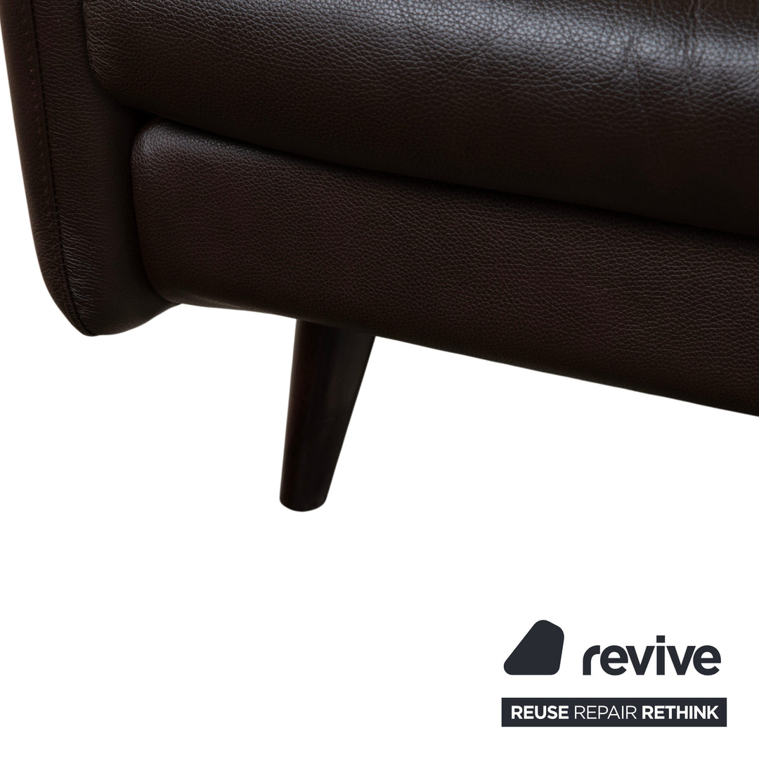 Stressless Copenhagen Leder Zweisitzer Braun Sofa Couch