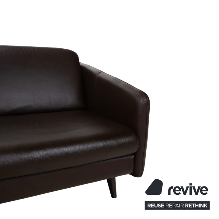 Stressless Copenhagen Leder Zweisitzer Braun Sofa Couch