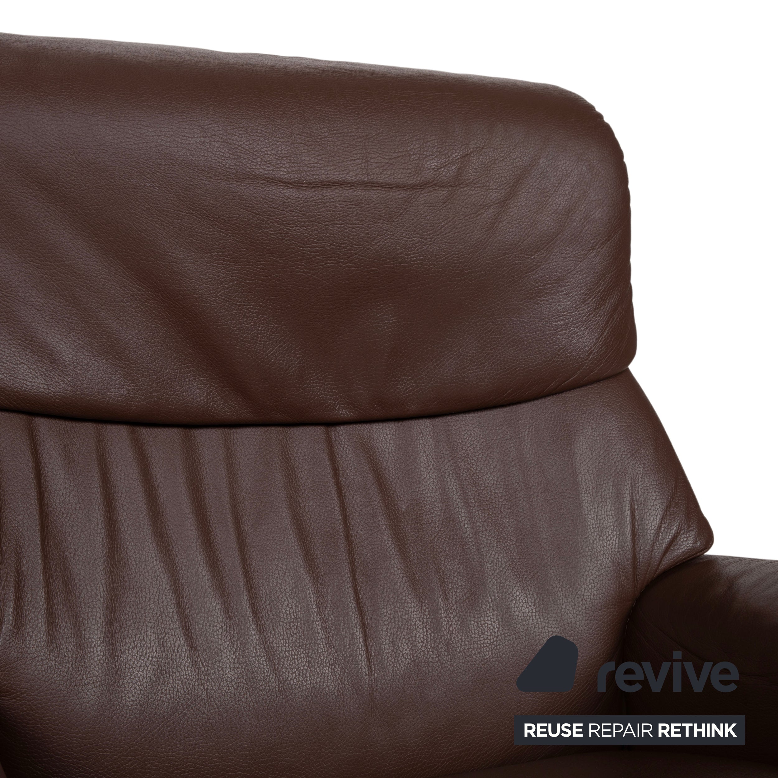 Stressless Vision Leather Armchair Brown Dark Brown Wood Manual Function