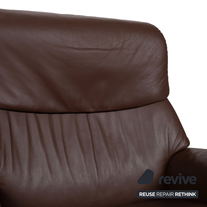 Stressless Vision Leder Sessel Braun Dunkelbraun Holz Manuelle Funktion