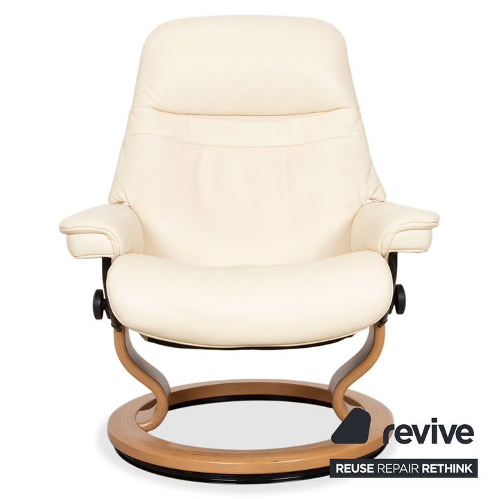 Stressless Dream Leder Sessel Creme inkl. Hocker