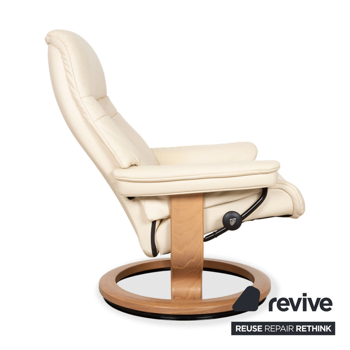 Stressless Dream Leder Sessel Creme inkl. Hocker
