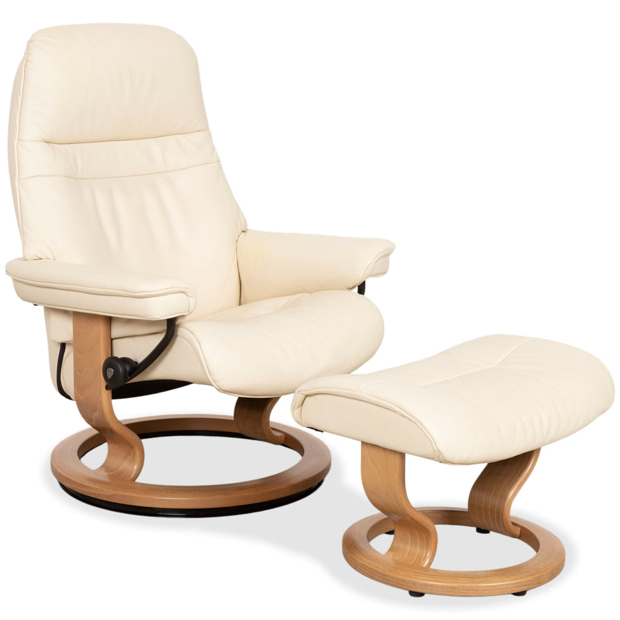 Stressless Dream Leder Sessel Creme inkl. Hocker