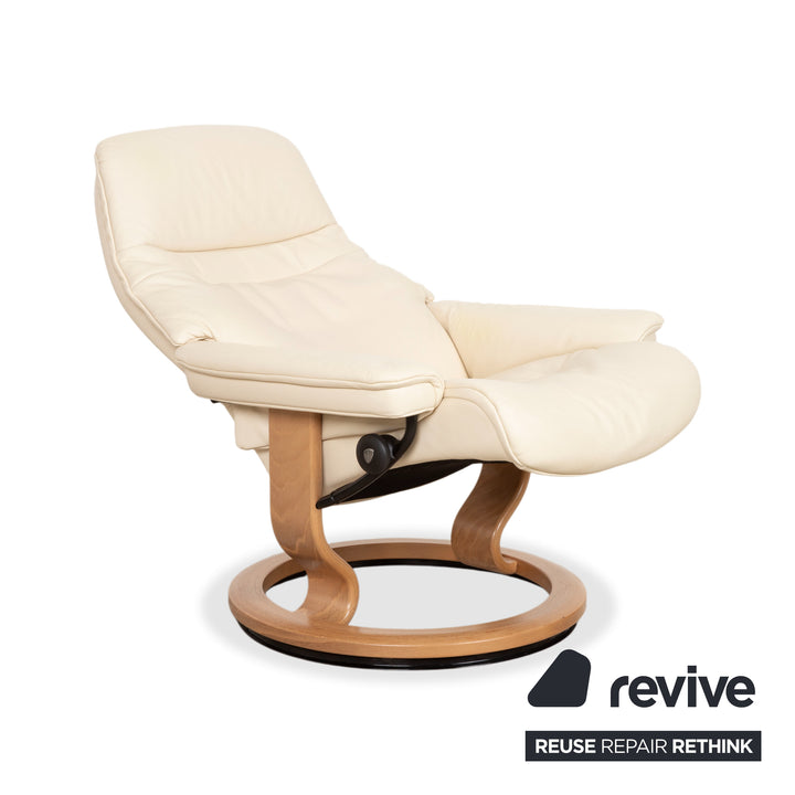 Stressless Dream Leder Sessel Creme inkl. Hocker
