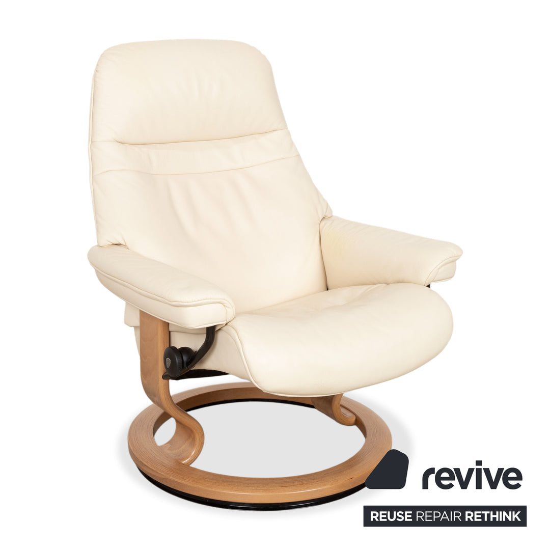 Stressless Dream Leder Sessel Creme inkl. Hocker