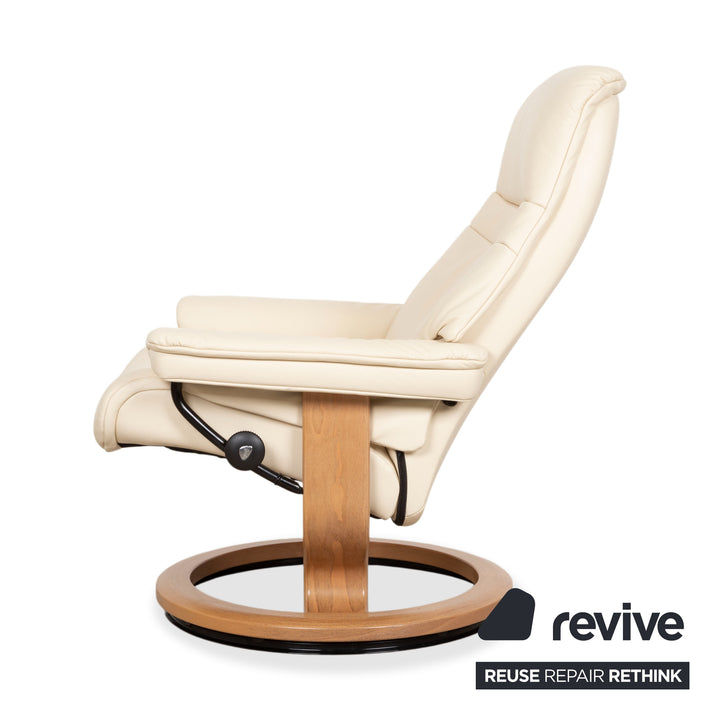 Stressless Dream Leder Sessel Creme inkl. Hocker