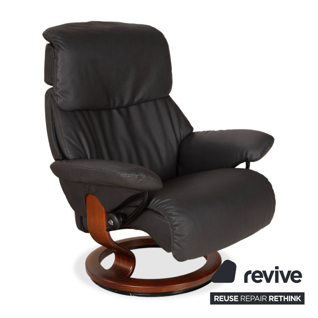Stressless Dream Leder Sessel Schwarz Anthrazit Grau Braun inkl. Hocker
