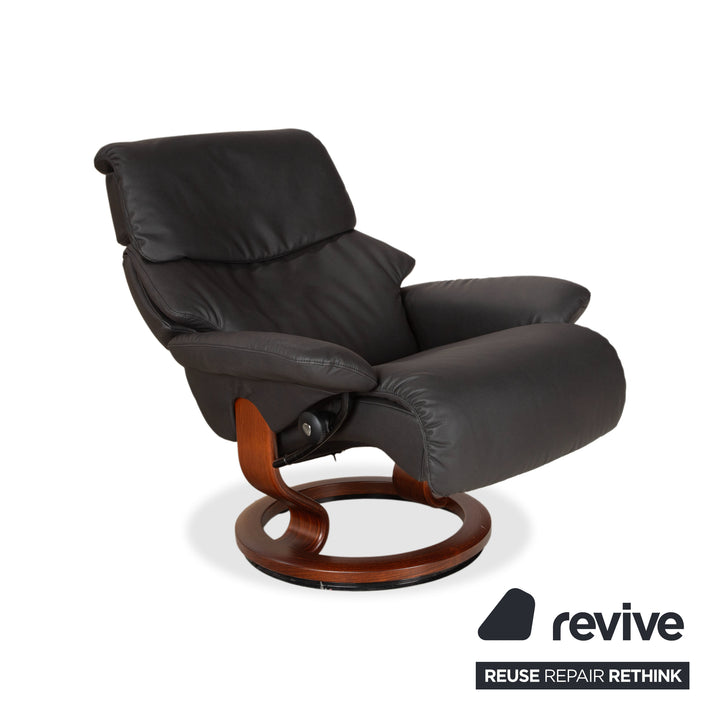 Stressless Dream Leder Sessel Schwarz Anthrazit Grau Braun inkl. Hocker
